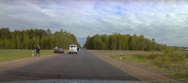 Пьяный водитель сбил инспектора ГАИ, скрываясь от погони – видео - Sputnik Беларусь