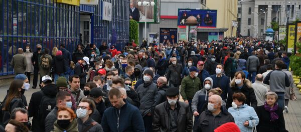 Очередь на пикет в Минске 31 мая - Sputnik Беларусь
