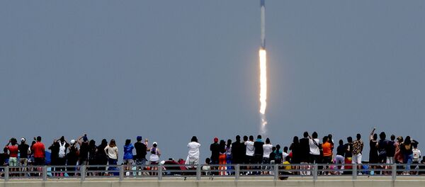 Взлет корабля Crew Dragon Илона Маска - Sputnik Беларусь