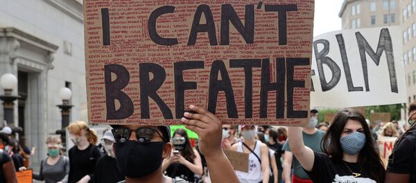 Протесты в США на фоне убийства афроамериканца - Sputnik Беларусь