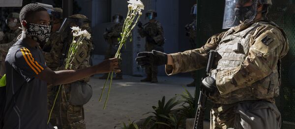 Протесты в США Протесты в США - Sputnik Беларусь