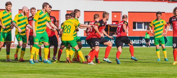 Матч Славия - Неман в чемпионате Беларуси по футболу - Sputnik Беларусь