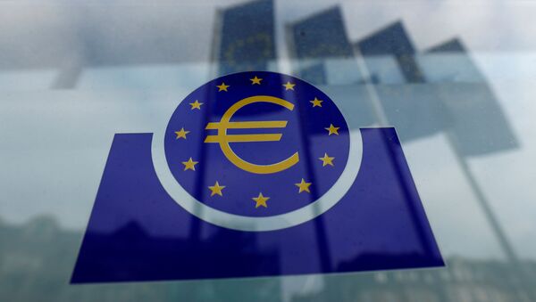 Логотип Европейского центрального банка (ЕЦБ) - Sputnik Беларусь