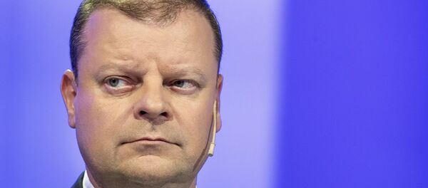 Премьер-министр Литвы Саулюс Сквернялис Премьер-министр Литвы Саулюс Сквернялис - Sputnik Беларусь
