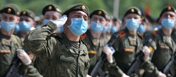 Тренировка парада к 75-летию Победы в подмосковном Алабине - Sputnik Беларусь