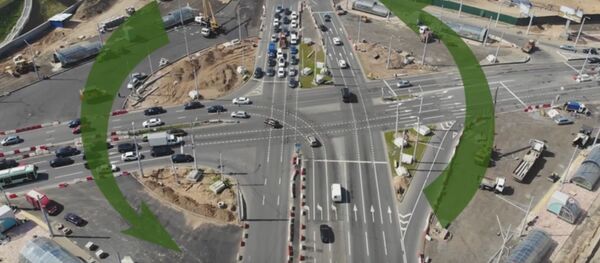 ГАИ показала, как проезжать обновленную площадь Богушевича - видео - Sputnik Беларусь