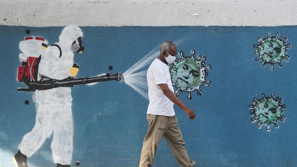 Граффити про коронавирус появились в Рио-де-Жанейро - Sputnik Беларусь