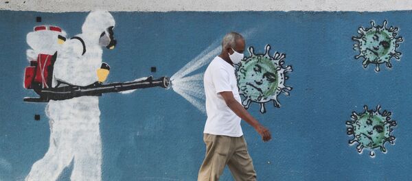 Граффити про коронавирус появились в Рио-де-Жанейро Граффити про коронавирус появились в Рио-де-Жанейро - Sputnik Беларусь