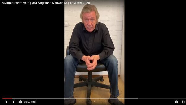 Актер Михаил Ефремов записал видеообращение  - Sputnik Беларусь