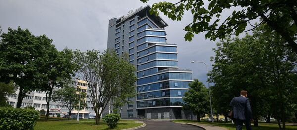 Здание Белгазпромбанка Здание Белгазпромбанка - Sputnik Беларусь