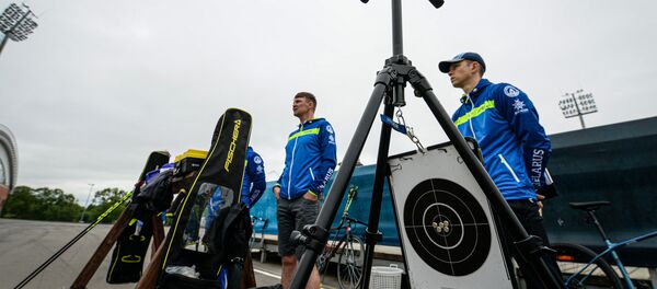 Тренеры мужской сборной Беларуси по биатлону в Раубичах Тренеры мужской сборной Беларуси по биатлону в Раубичах - Sputnik Беларусь