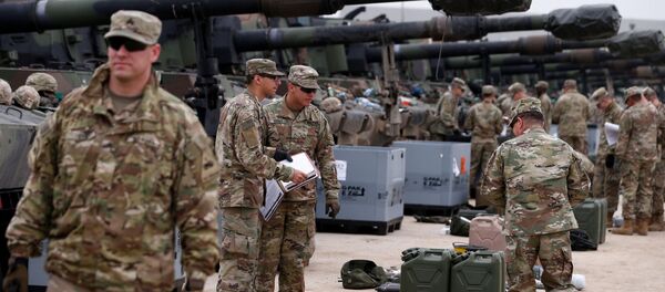 Развертывание войск США для военных учений в тренировочном районе Дравско-Поморске в Польше - Sputnik Беларусь