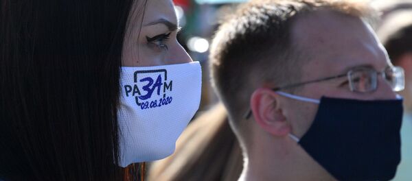 Пикет по сбору подписей в поддержку Александра Лукашенко в Минске - Sputnik Беларусь