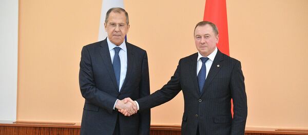 Министры иностранных дел Беларуси и России Владимир Макей и Сергей Лавров - Sputnik Беларусь