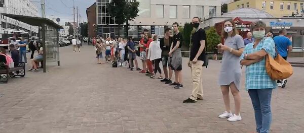 Цепь солидарности: акции прошли в Минске и регионах - Sputnik Беларусь