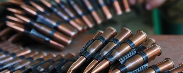 Пулеметная лента с патронами - Sputnik Беларусь