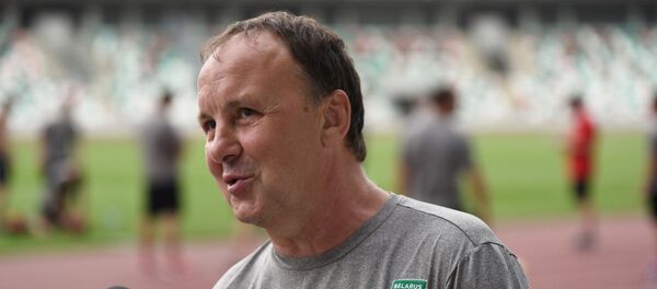 Главный тренер сборной Беларуси по хоккею Михаил Захаров - Sputnik Беларусь