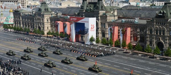 Ваенны парад у азнаменаванне 75-годдзя Перамогі на Чырвонай плошчы - Sputnik Беларусь