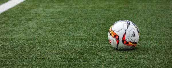 Футбольный мяч на поле - Sputnik Беларусь