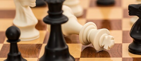 Фигуры на шахматной доске Фигуры на шахматной доске - Sputnik Беларусь