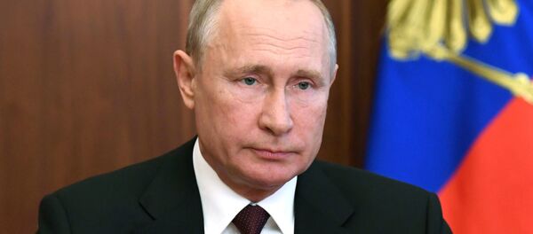 Пуцін выступіў са зваротам да расіян Пуцін выступіў са зваротам да расіян - Sputnik Беларусь