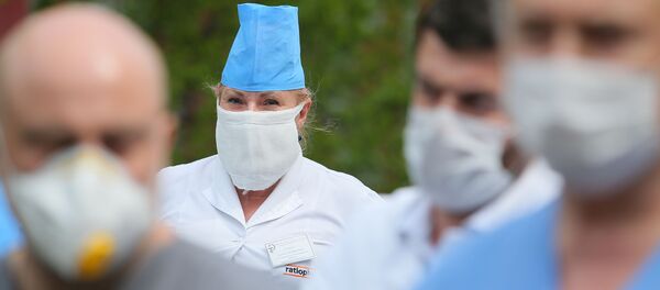 Медицинские работники Киевской городской больницы скорой медицинской помощи - Sputnik Беларусь