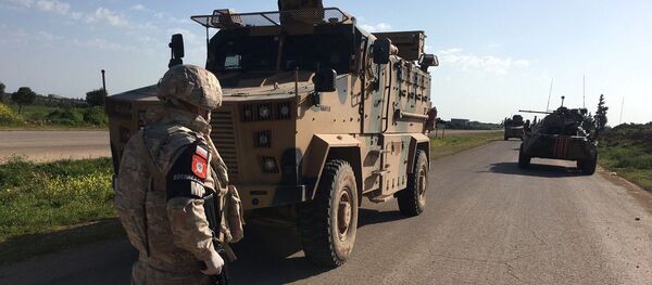 Совместное российско-турецкое патрулирование участка трассы М-4 в зоне Идлиб - Sputnik Беларусь