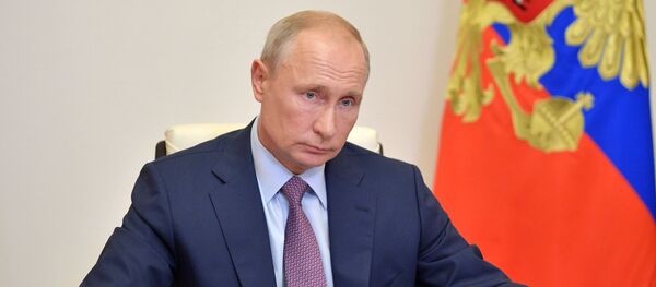 Прэзідэнт РФ Уладзімір Пуцін Прэзідэнт РФ Уладзімір Пуцін - Sputnik Беларусь