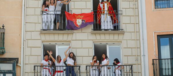 Фестиваль в испанском Памплоне, ранее отмененный из-за пандемии коронавируса - Sputnik Беларусь